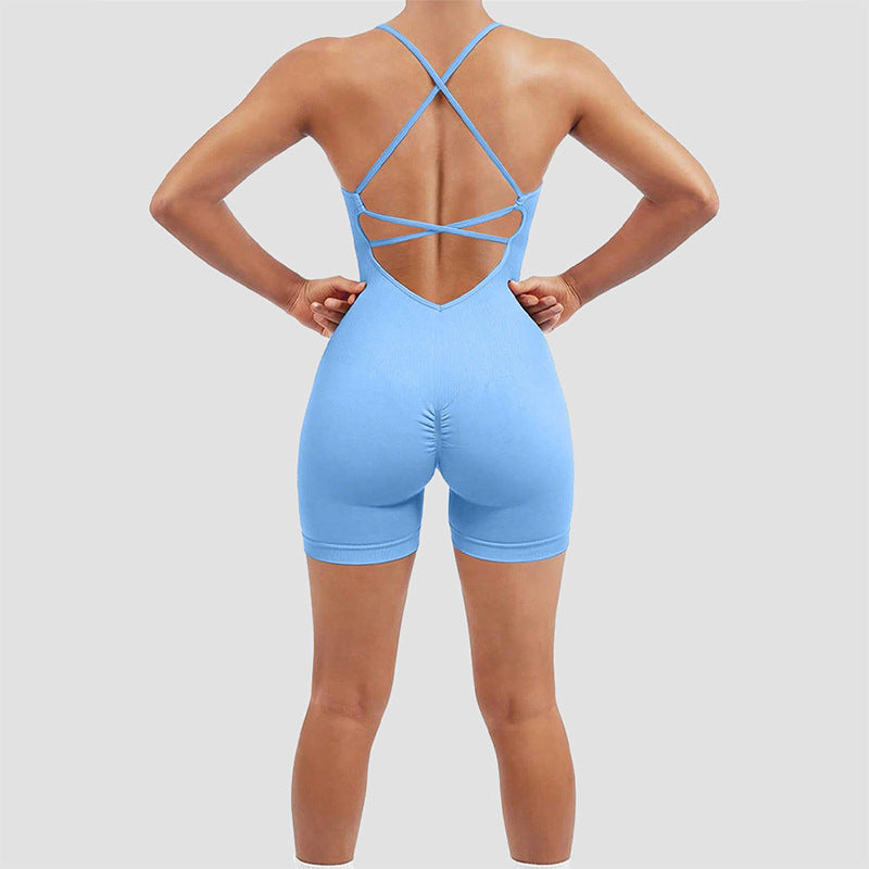 European And American-style Vest-style Yoga Bodysuit