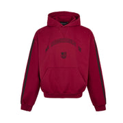 Retro Letter Heavy Terry Hoodie - Cozy Loose Sports Sweatshirt