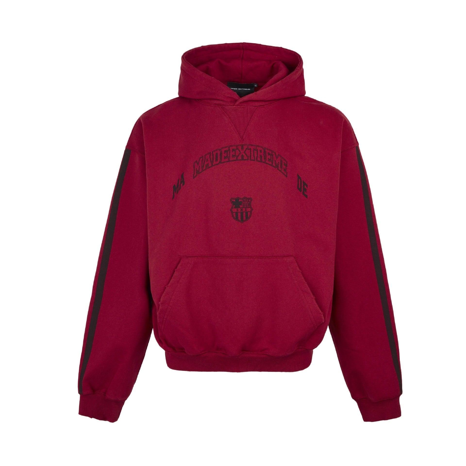 Retro Letter Heavy Terry Hoodie - Cozy Loose Sports Sweatshirt