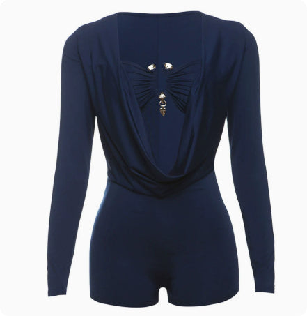 Spring And Summer New Personality Street Sexy Slim Fit Slimming Jumpsuit