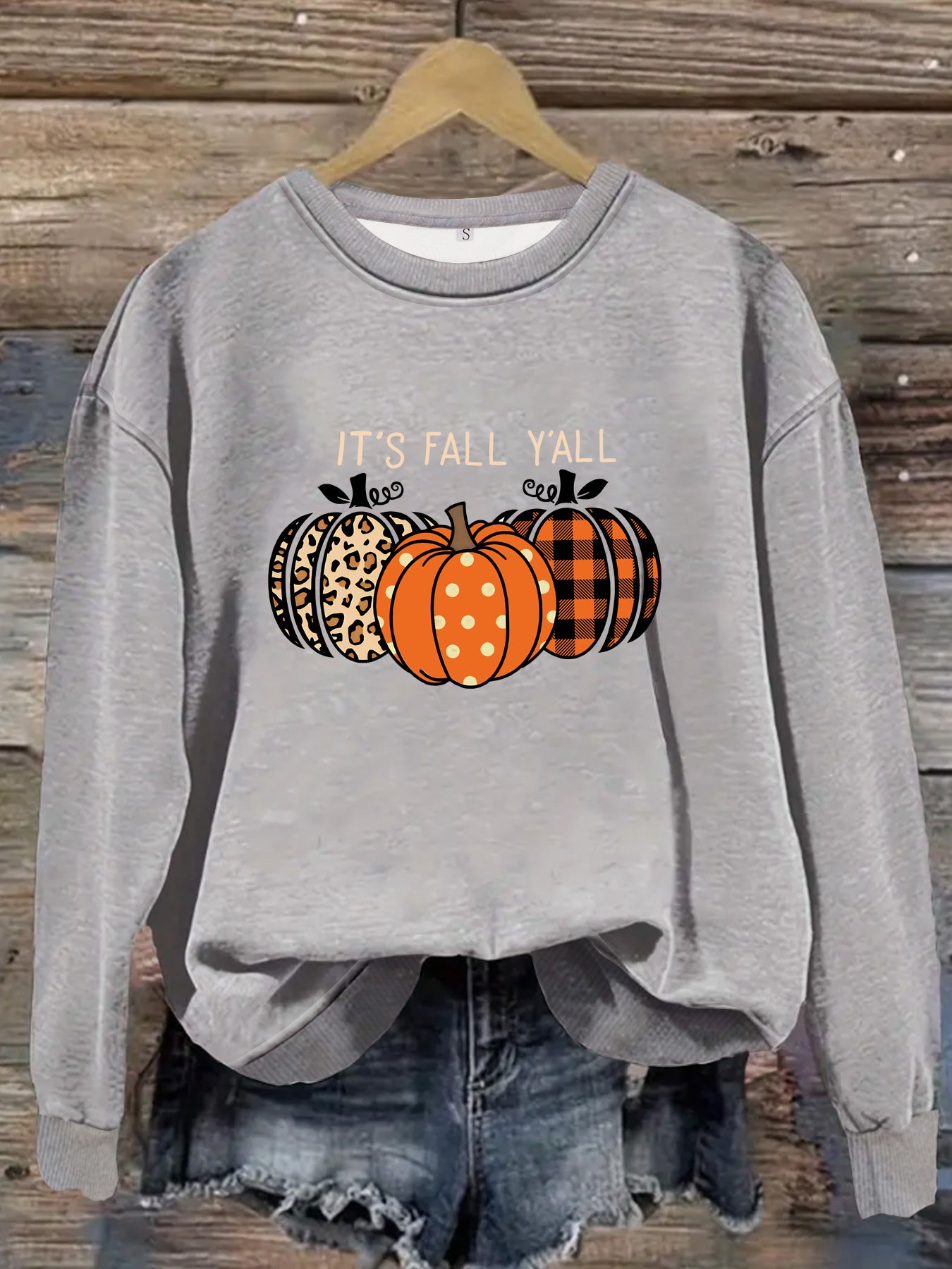 Cozy Halloween Pumpkin Pullover Sweatshirt