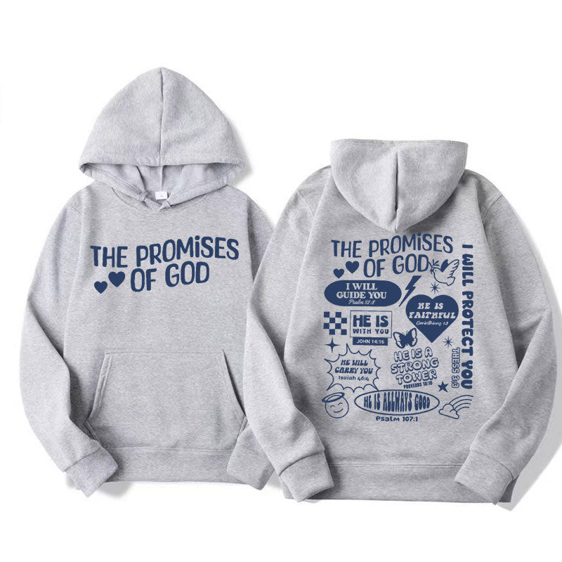 Unisex Solid Color Casual Loose Hooded Sweatshirt