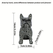 Bulldog resin statue for home and office decoration