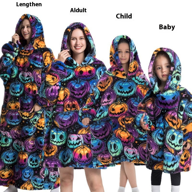 Cozy Oversized Thickened Hooded Blanket Sweatshirt