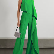 Women's Solid Color Zipper Romper Jumpsuit