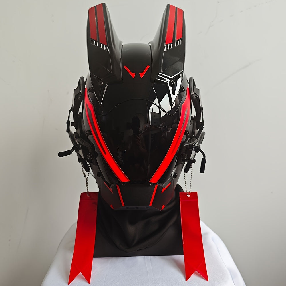Cyberpunk LED Futuristic Mask with Glowing Effects