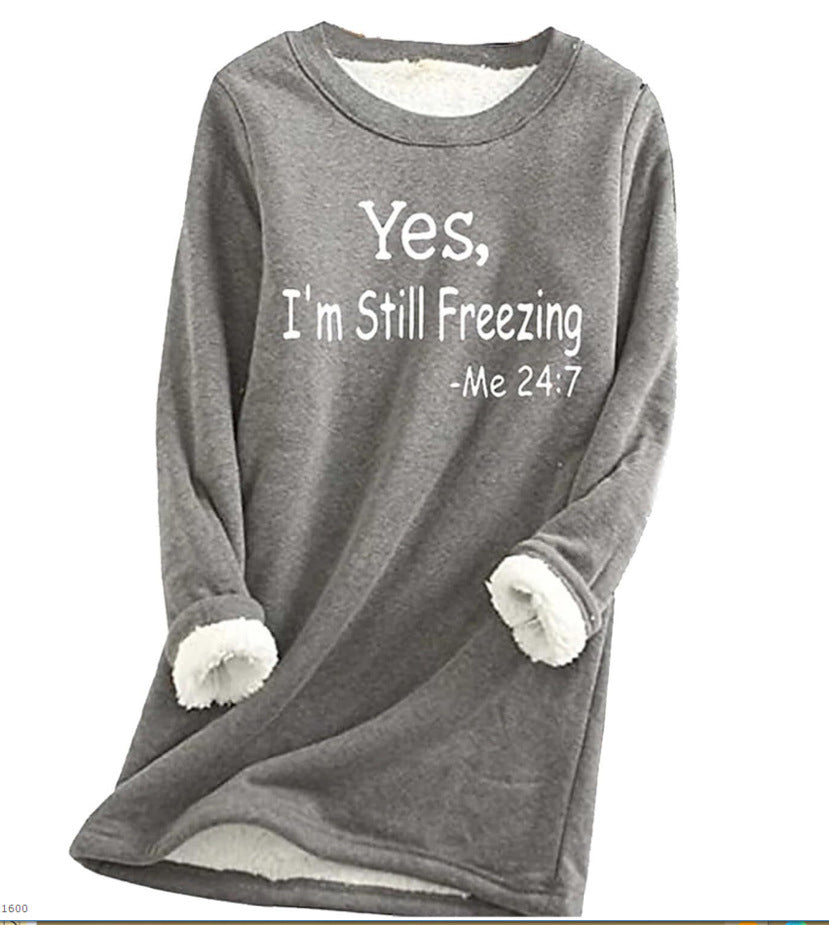 Women's Fleece-Lined Thermal Crewneck Sweater