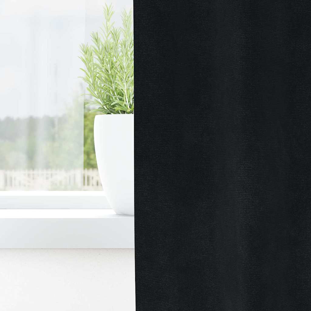 Curtains with Drapes 2 Pcs Velvet
