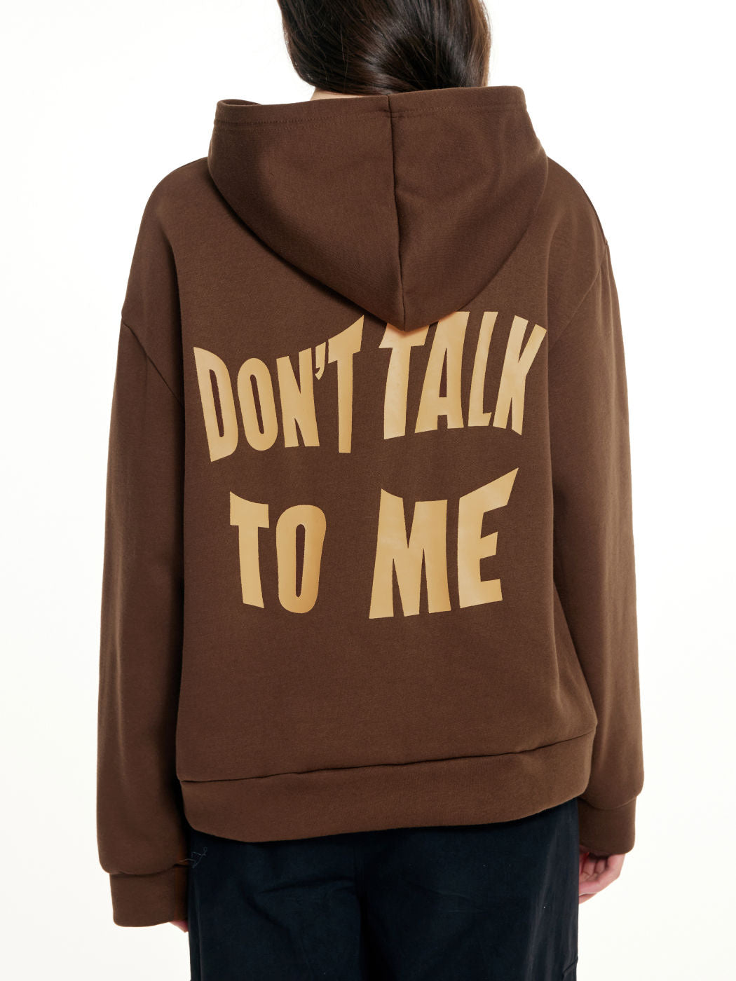 Casual Letter Print Long-Sleeve Hooded Sweatshirt