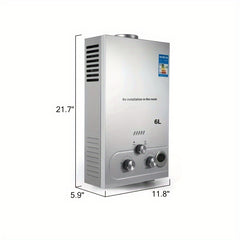 18L Tankless Propane Water Heater for Instant Hot Water Supply