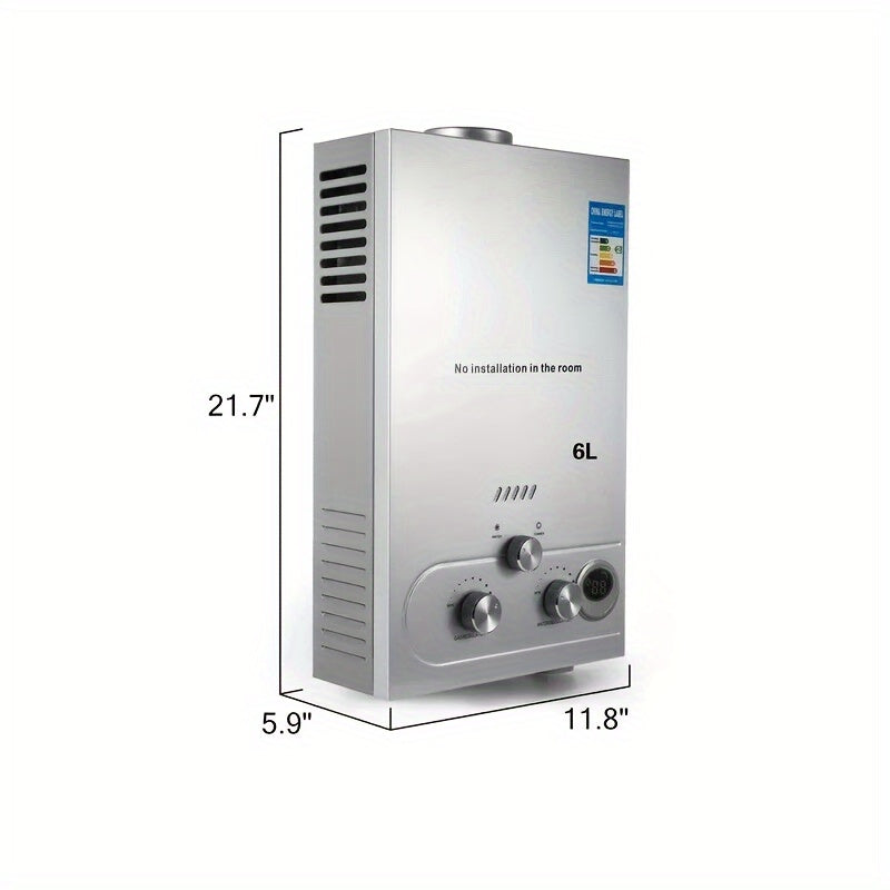 18L Tankless Propane Water Heater for Instant Hot Water Supply