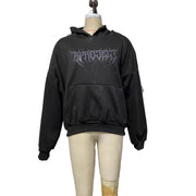 Long Sleeve Couple Sweatshirt Hot Drilling Printed Hoodie