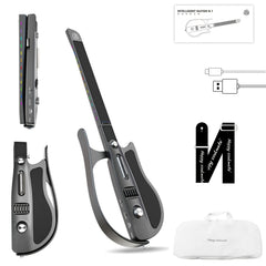 Portable Foldable Electric Smart Guitar with Built-in Drum Machine, Bassline, and Chord Generator