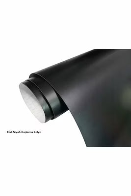 Self-adhesive black matte decorative foil sheet
