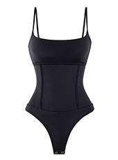 Strap Corset With A Single Row Of Buttons For Shaping The Waist