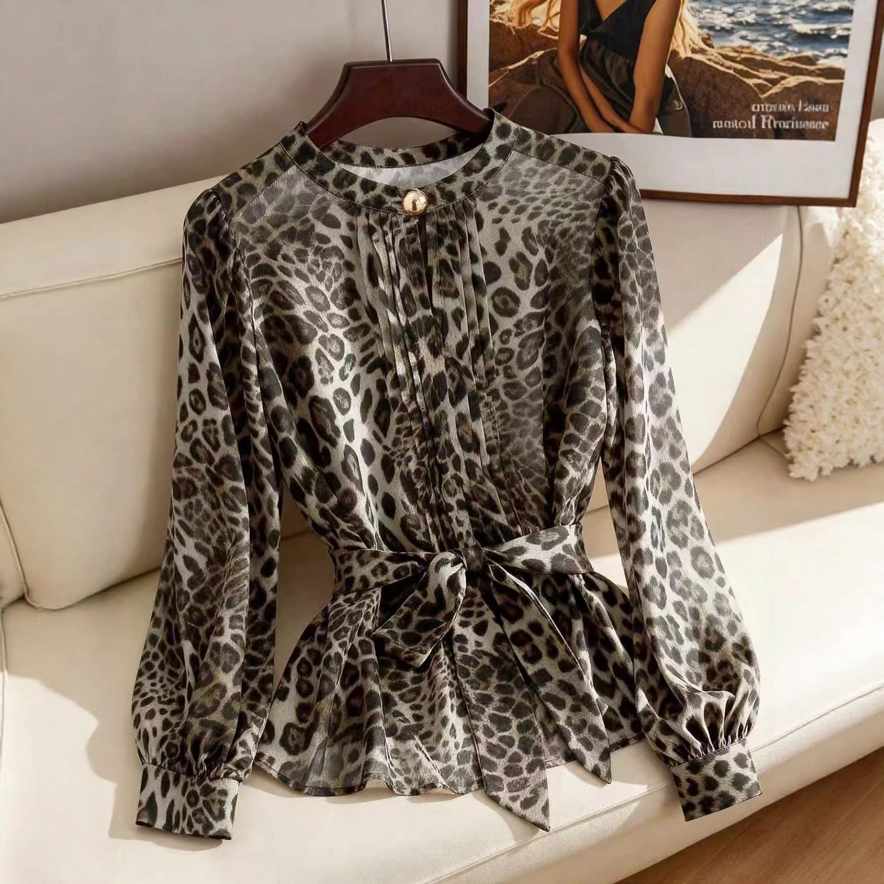 Loose-fit Chic Chiffon Blouse For Women