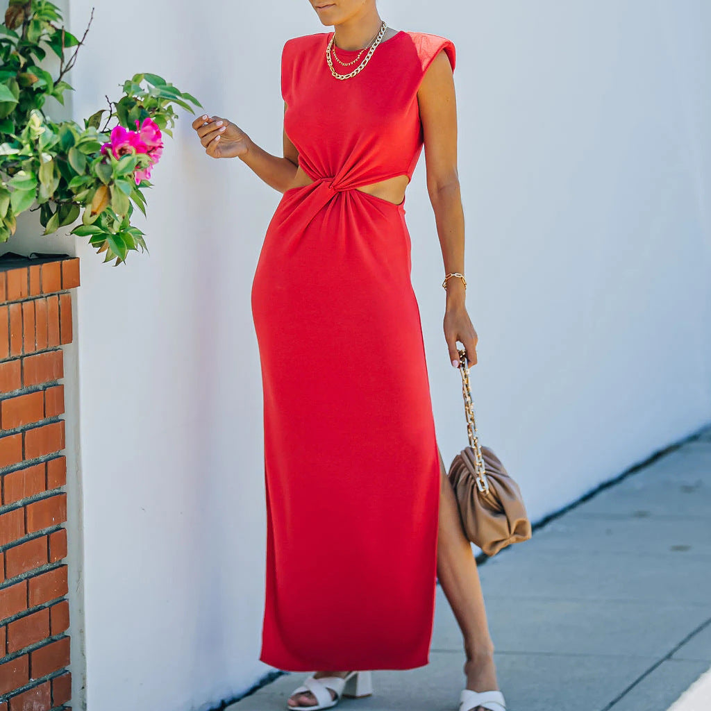 Womens Hollow-out Chic and Elegant Casual Dress