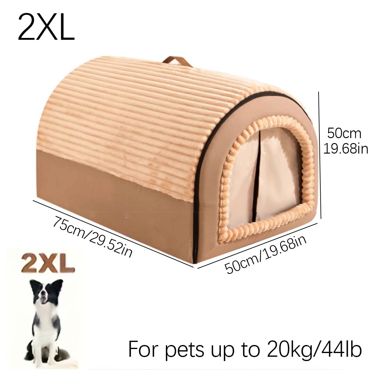 Soft And Oversized Dog Shelter, Comfortable Dog And Cat Beds For All Seasons - Enclosed, Washable Nylon Tent With Anti Slip Bottom, Suitable For Pets From Small To Large, Dog Beds, Large Dog Beds,...