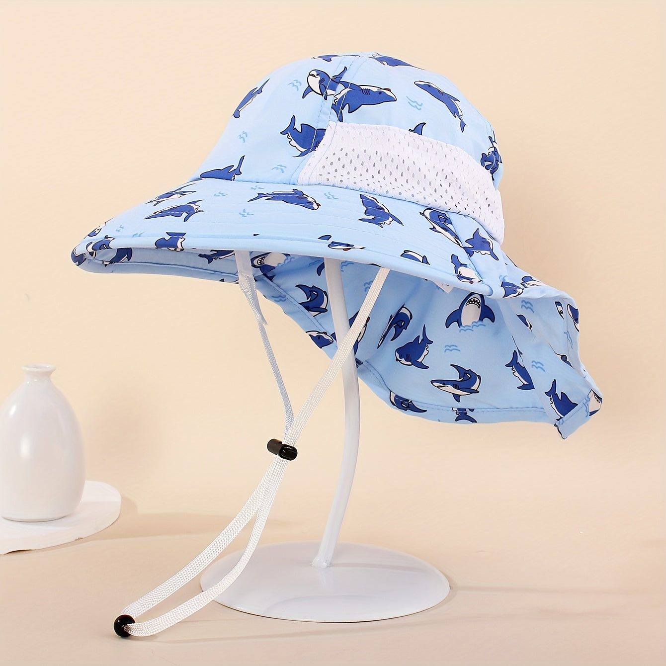 Boy's Cartoon Print Bucket Hat – Breathable Outdoor Cap for Spring and Summer