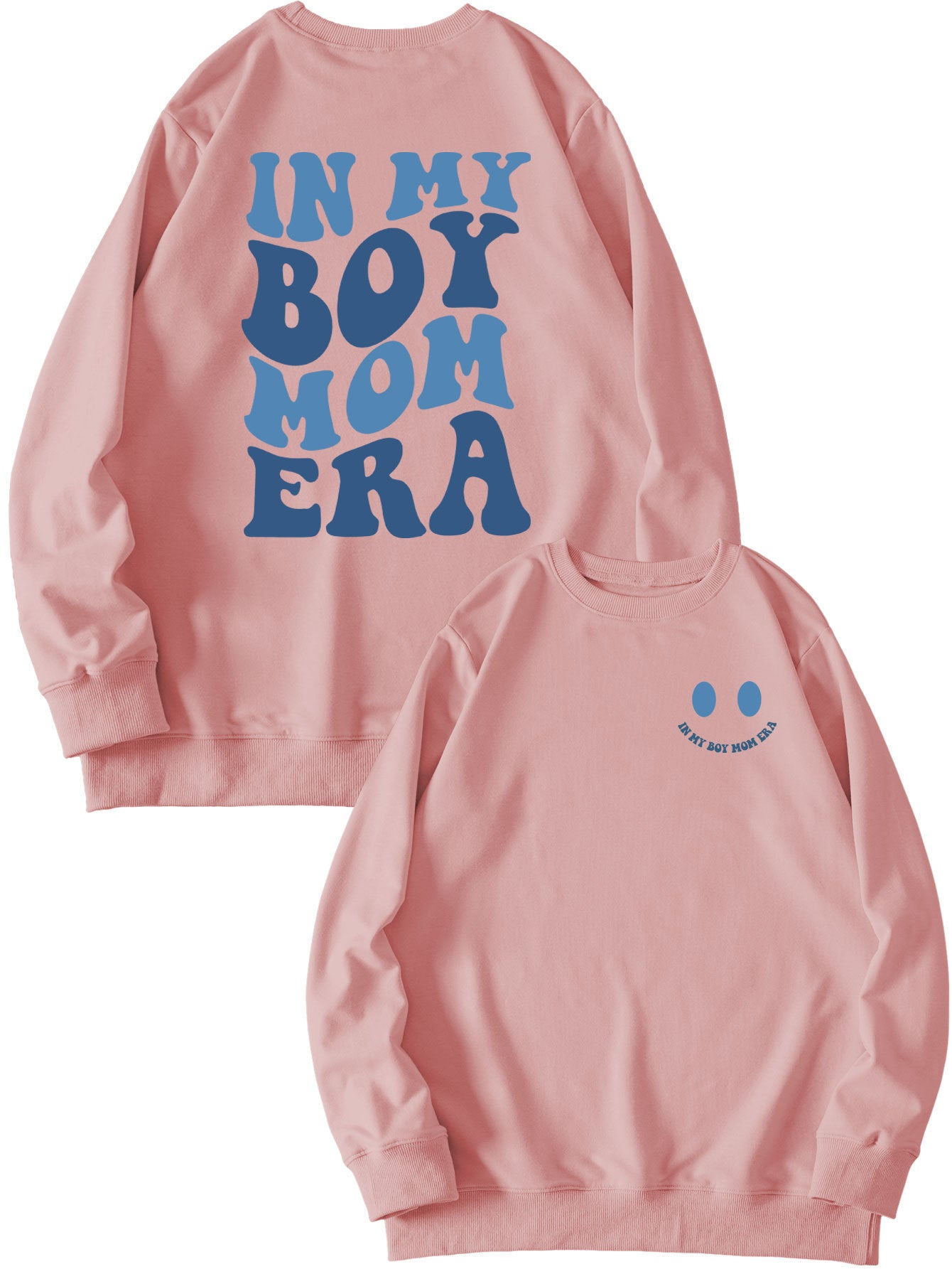 Cozy Double-Sided Printed Long-Sleeve Pullover Sweatshirt