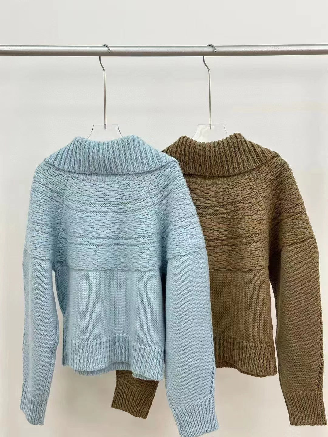 Women's Cozy Half-Zip Wool Pullover Sweater