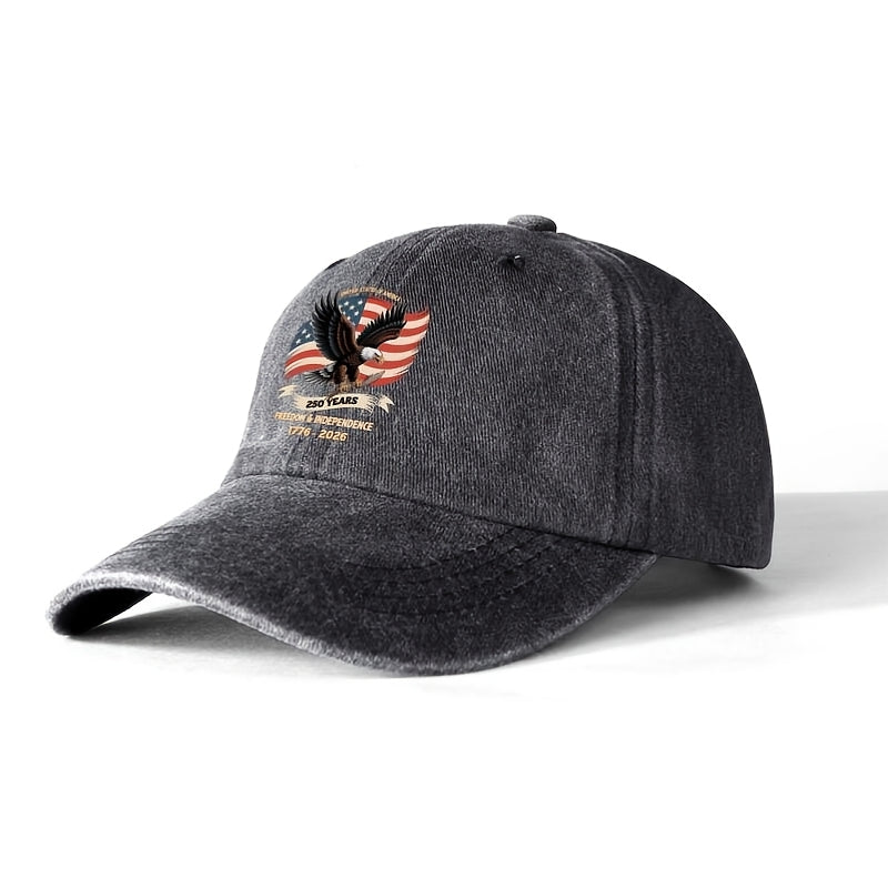 USA Star Striped Baseball Cap for Boys and Girls – Durable Sun Hat, 4th of July Theme