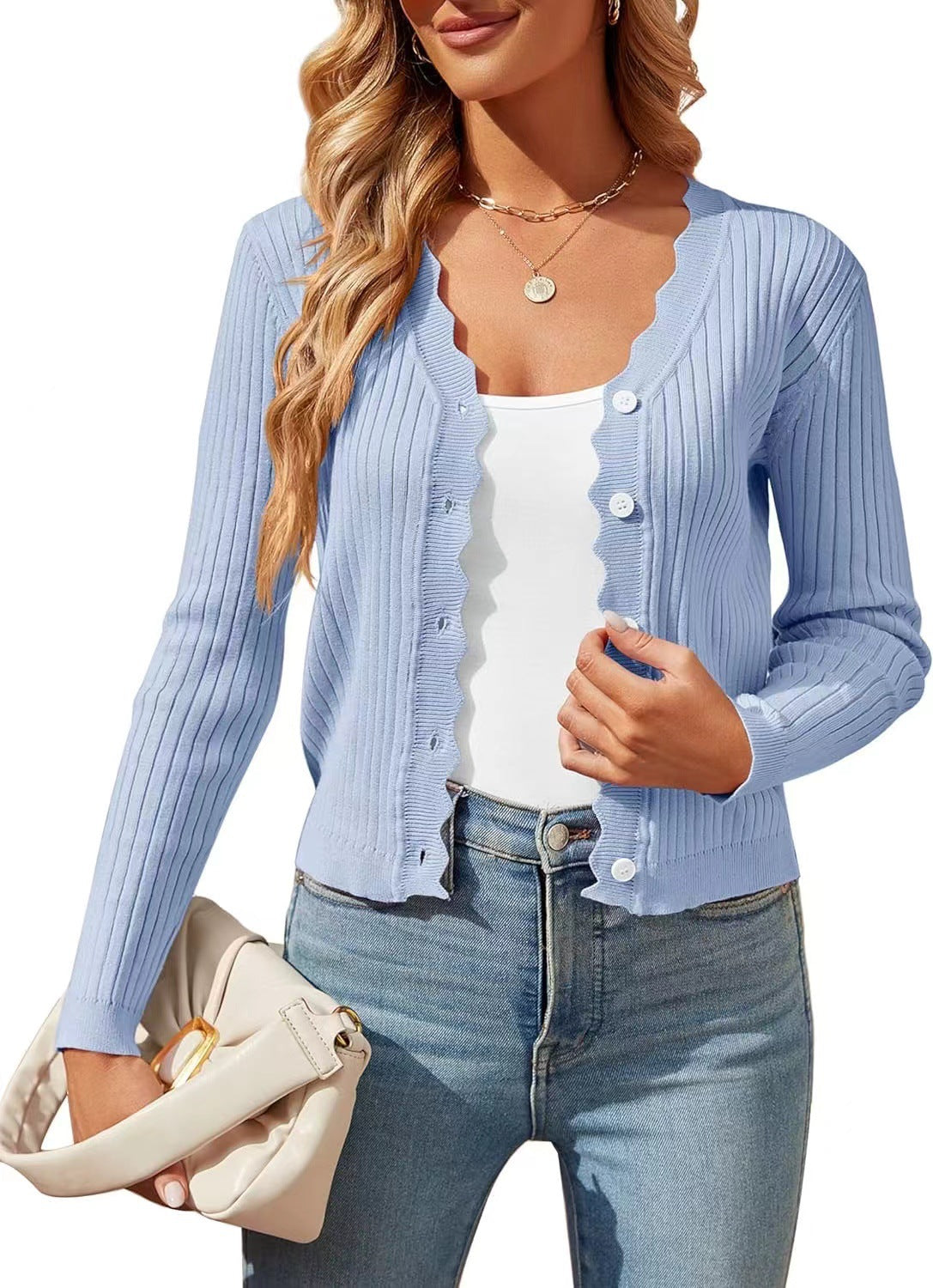 Early Autumn New Women's Knitted Cardigan Top