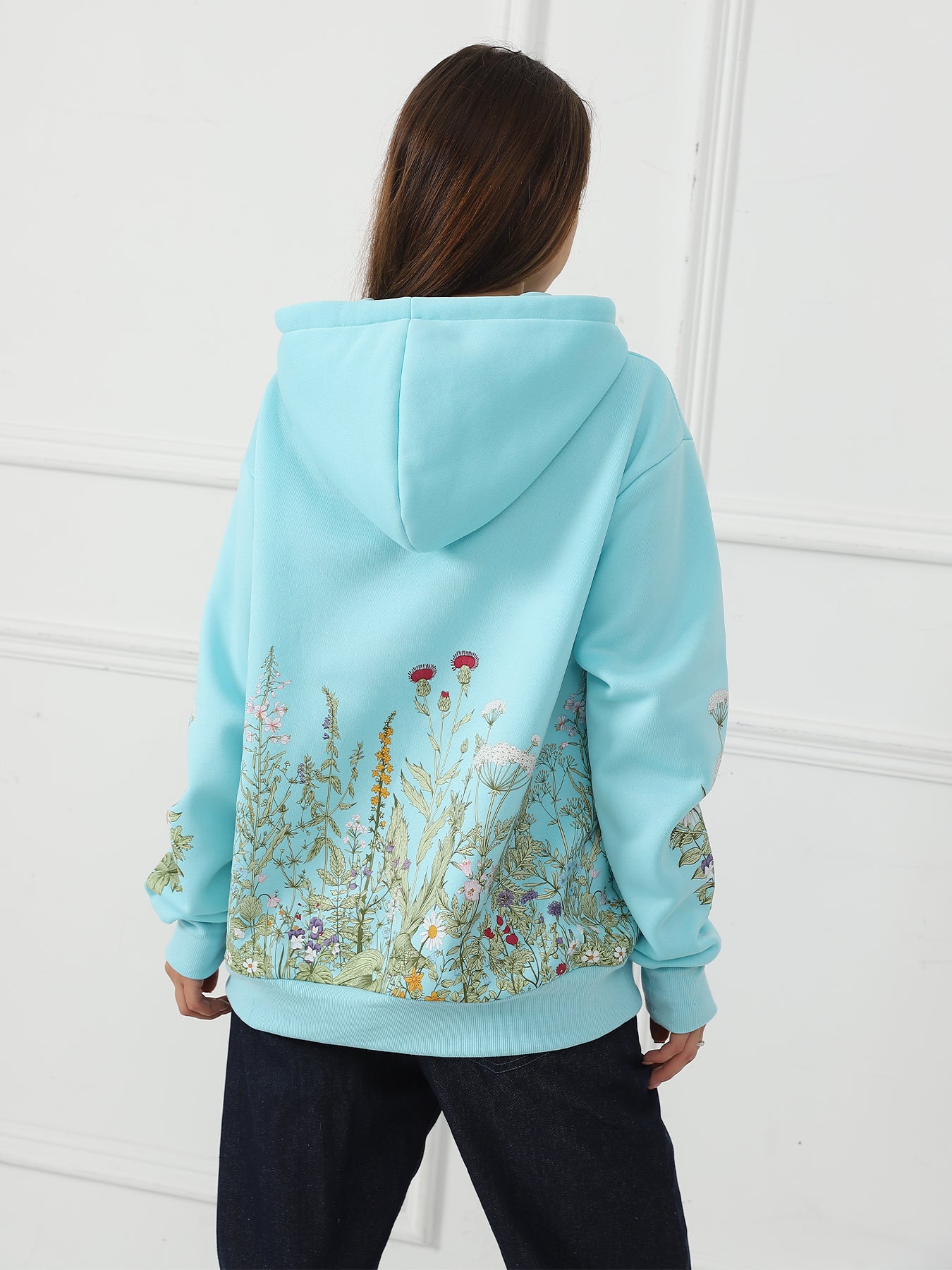 Women's Floral Long Sleeve Sweatshirt