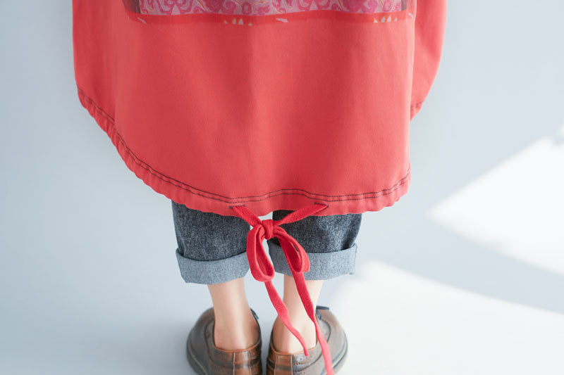 Gradient Print Loose Hooded Sweatshirt Dress