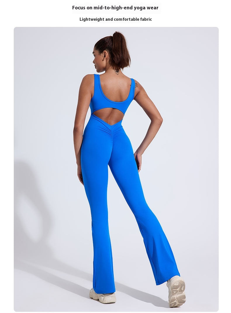 Nude-Feel One-Piece Yoga Romper & Hip Lift Jumpsuit