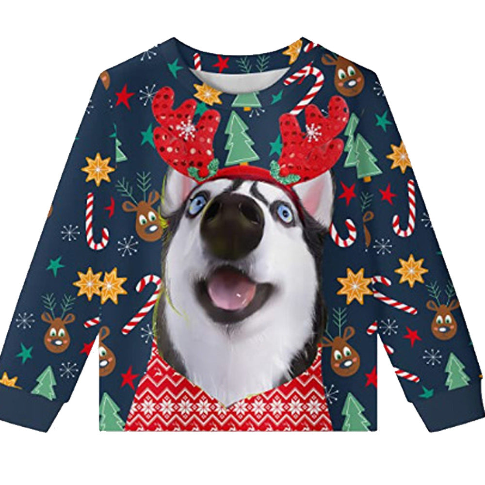 Men's Cute Animal Knit Pullover Sweatshirt
