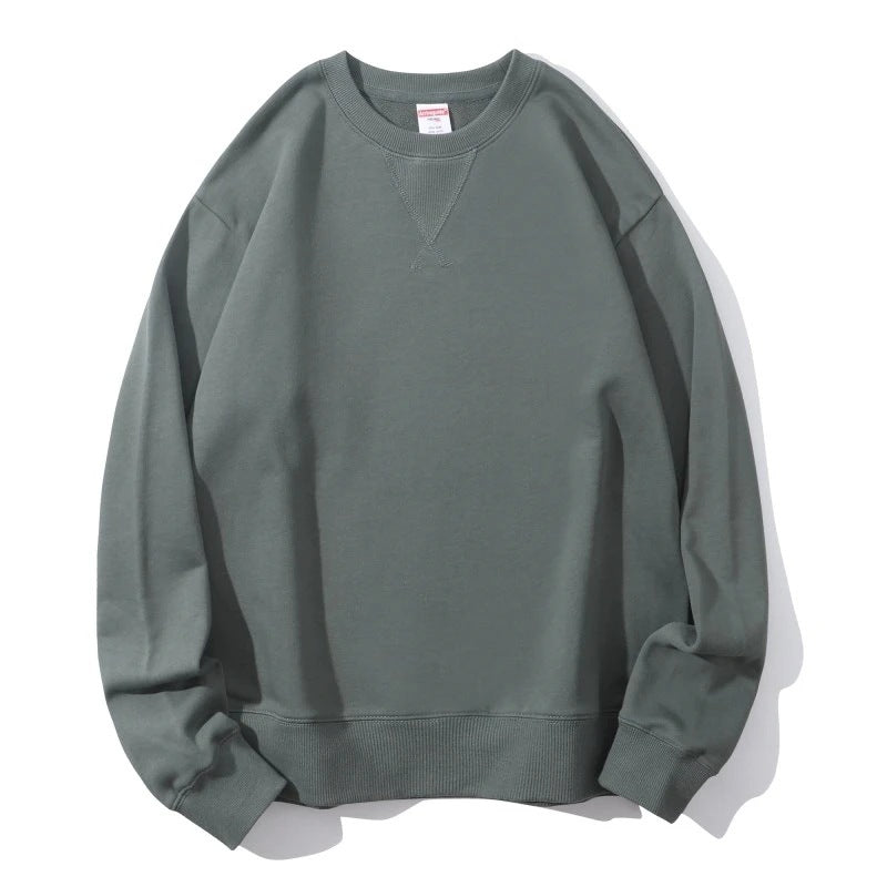 Men's Heavy Cotton Terry Crewneck Pullover Sweater
