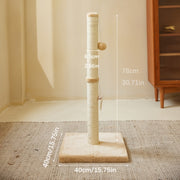 [Extra Thick] Extra Thick Indoor Cat Scratching Post | Durable Fiberboard | Sturdy & Safe Design For Play And Relaxation