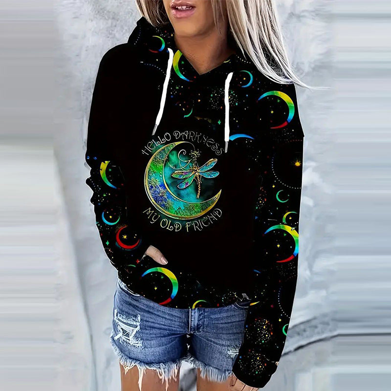 Women's 3D Digital Print Streetwear Fashion Hoodie