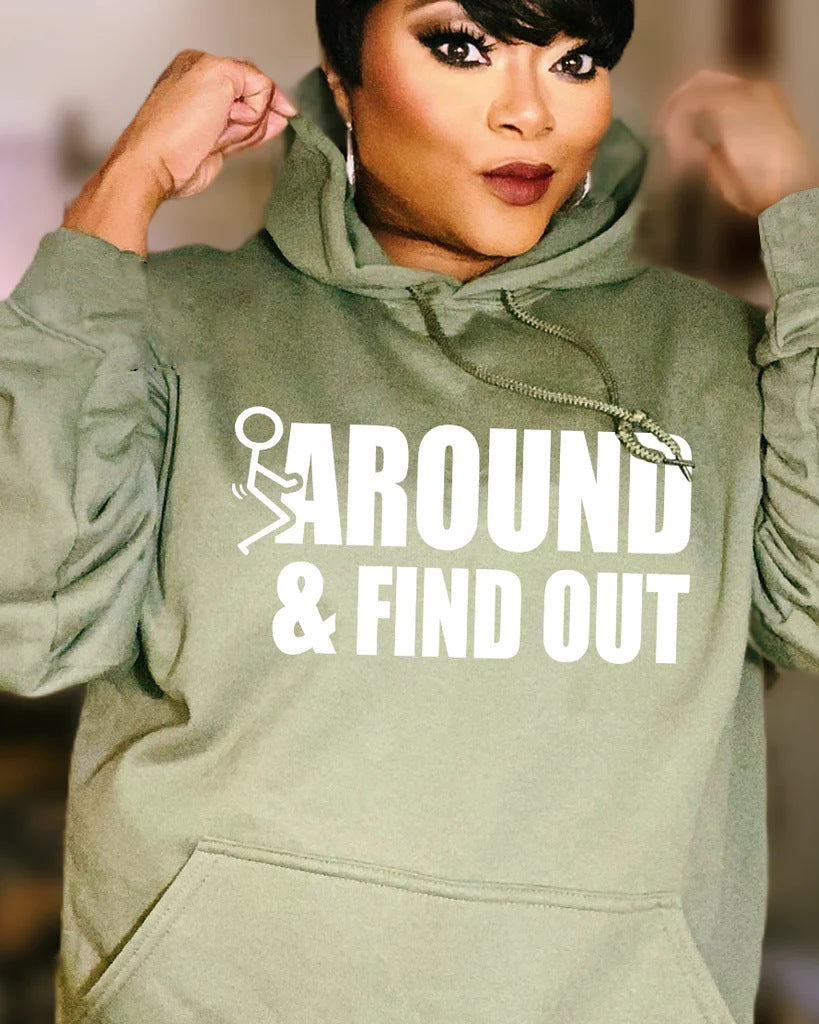 Women's 3D Printed Retro Art Long Sleeve Casual Hoodie