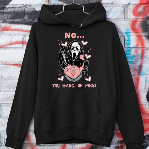 Festive Christmas Digital Print Pullover Hoodie