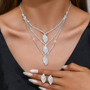 Rhinestone Earrings & Necklace