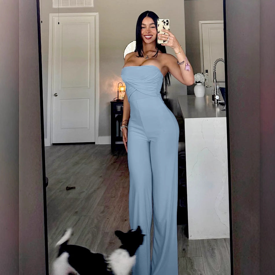 Women's Slimming Sexy High-Waisted Jumpsuit With Camisole Style