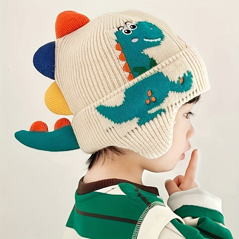 Plush Ear Flap Winter Beanie for Kids – Lined Hat with Soft Warm Plush Ear Flaps, Windproof, Ages 3‑10, Ideal for Skiing and Travel
