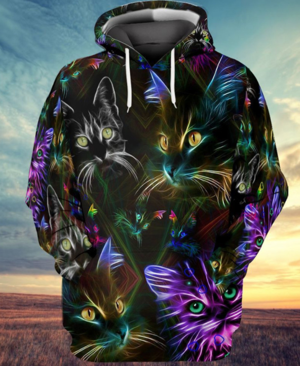 Men's Printed Hooded Casual Fashion Sweater