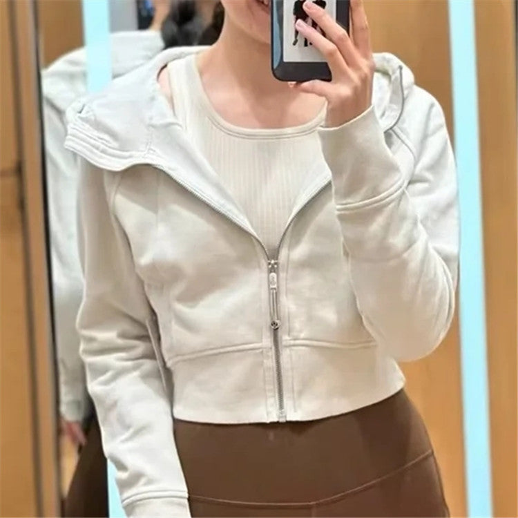 Women's Slim Fit Streetwear Sports Hoodie Coat