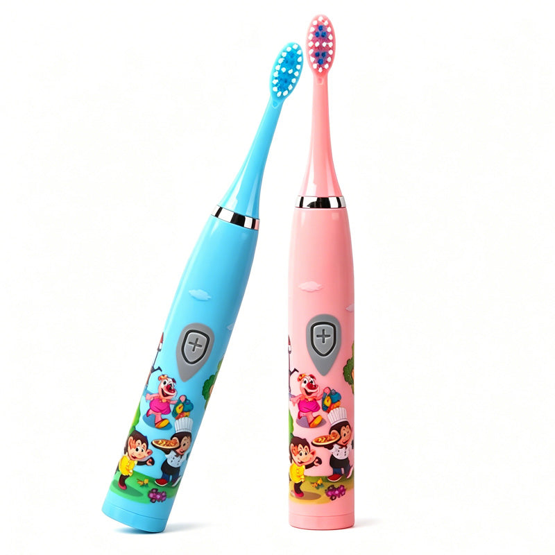 Colorful Kid's Electric Toothbrush with Soft Bristles
