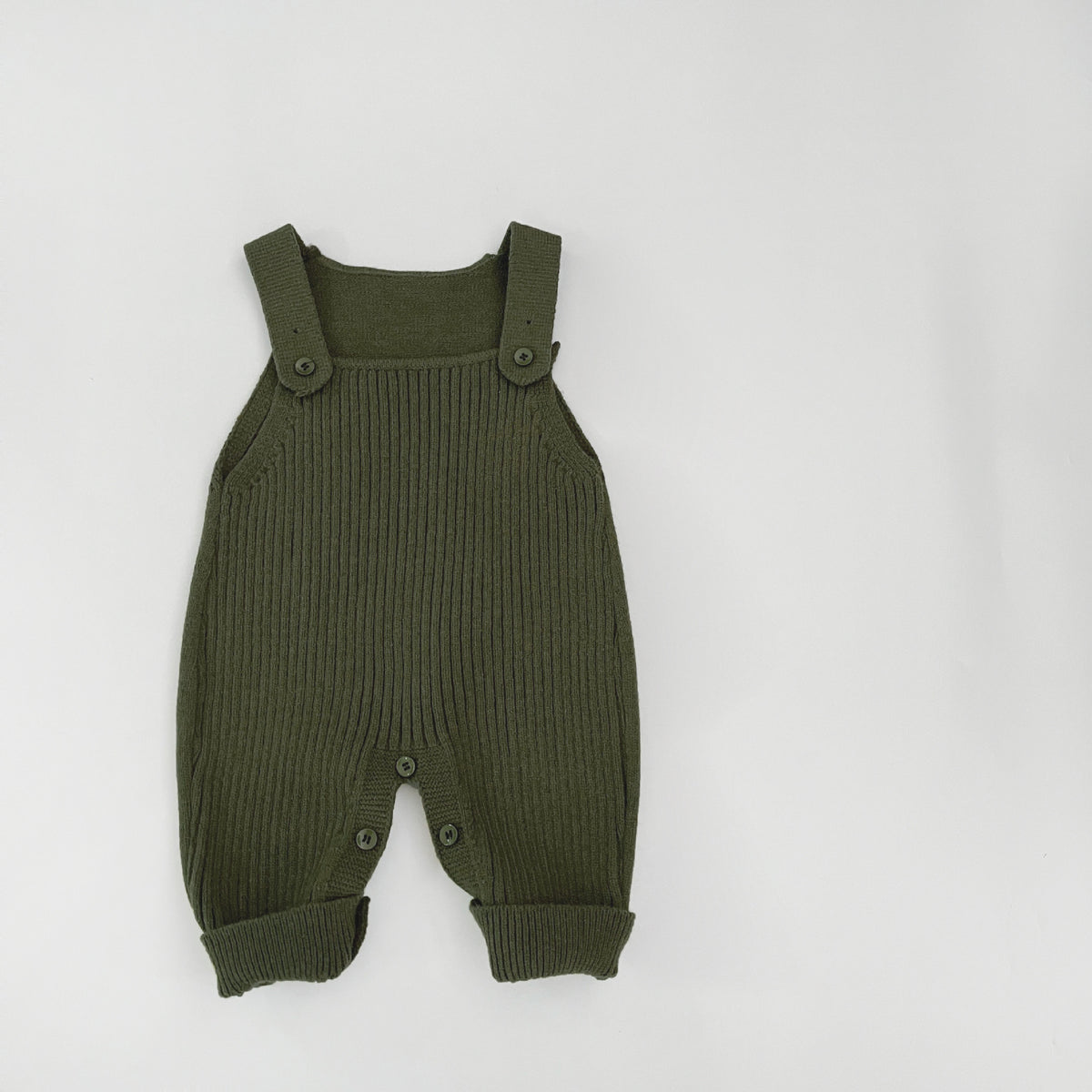 Cozy Knitted Infant Suspender Jumpsuit for Spring & Autumn