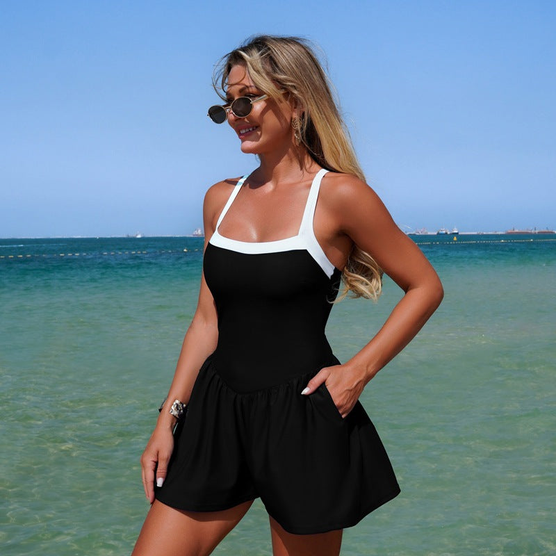 Chic Modest One-Piece Swimsuit for Women