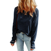 Women's Solid Color Autumn Casual Long Sleeve Bottoming Shirt