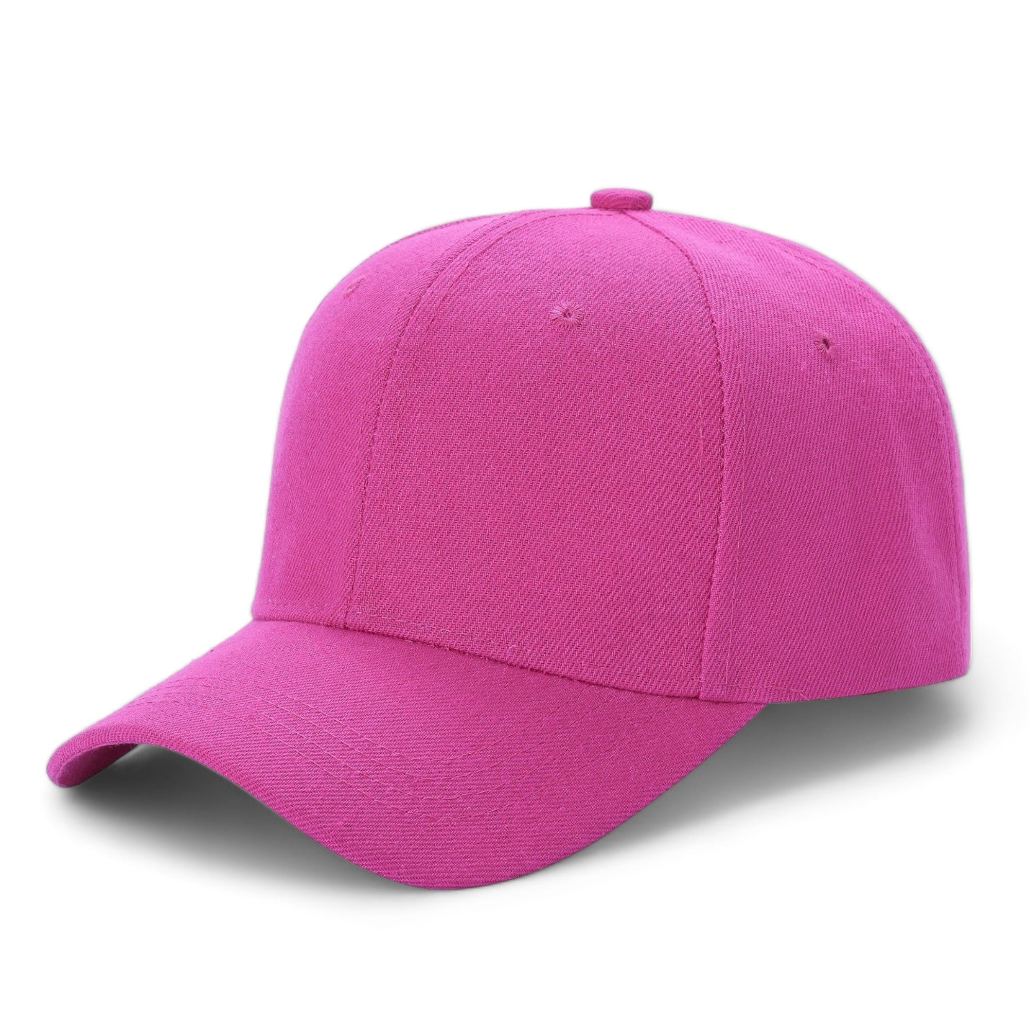 Unisex Premium Adjustable Baseball Cap – Solid Plain Color with Curved Visor