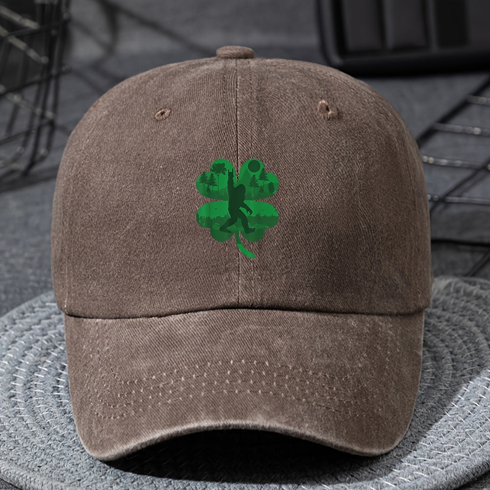 Youth Baseball Cap with St. Patrick’s Day Leprechaun Design, Adjustable Snapback, Breathable Stretch Fit – Machine Washable