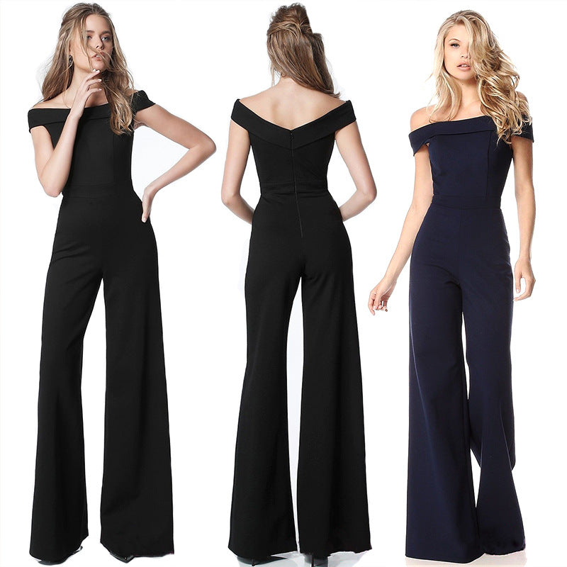 Off-Shoulder Chic Casual Jumpsuit