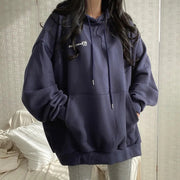 Trendy Fleece-Lined Casual Pullover Top
