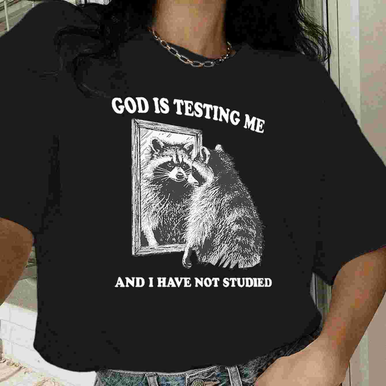 Animal Print Crew-Neck Short Sleeve Top – Trendy Harajuku Style